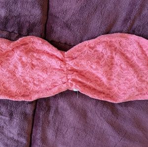 Aerie strapless bandeau pink